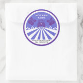 Sticker Rond Promotion U-Pick Blueberry Farm (Sac)