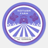 Sticker Rond Promotion U-Pick Blueberry Farm (Devant)