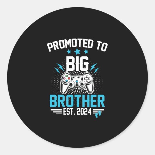 Sticker Rond Promu à Big Brother est. 2024 pour la grossesse (Devant)