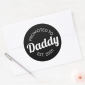 Sticker Rond Promu À Daddy Est. 2026 I (Enveloppe)