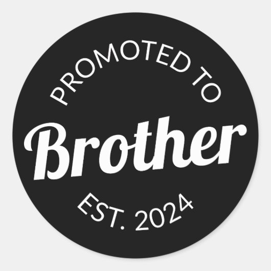Sticker Rond Promu À Frère Est. 2024 I (Devant)