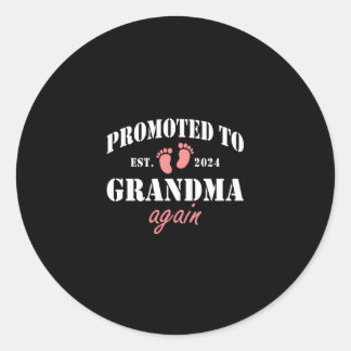Sticker Rond Promu à grand-mère 2024 encore