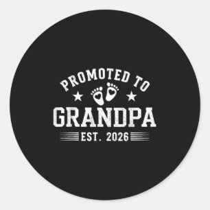 Sticker Rond Promu À Grand-Père 2026