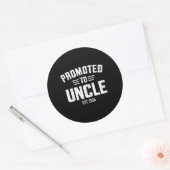 Sticker Rond Promu à oncle 2024 (Enveloppe)