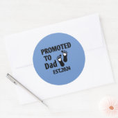 Sticker Rond Promu À papa 2024 (Enveloppe)