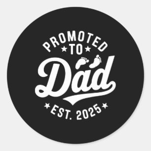 Sticker Rond Promu À Papa 2025 Bientôt Être Papa Mari Fath