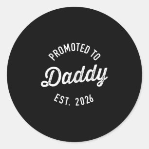 Sticker Rond Promu À Papa 2026