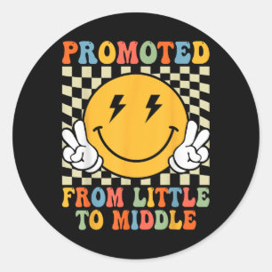 Sticker Rond Promu Au Frère Moyen Soeur Toddler Baby Ann
