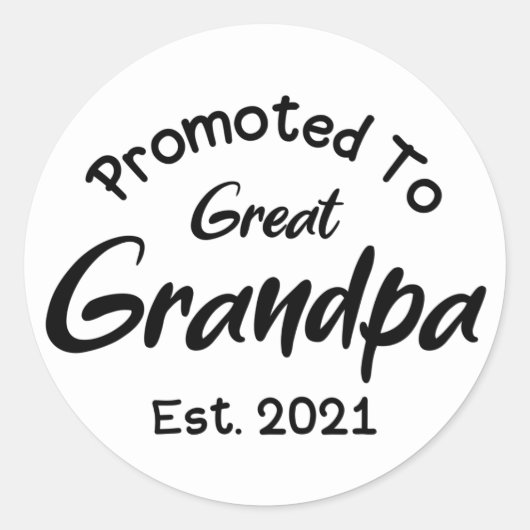 Sticker Rond Promu Au Grand Grand Papi Est 2021 (Devant)