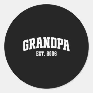 Sticker Rond Promu Grand-père Estimé 2026 Grand-parent Bébé Ann