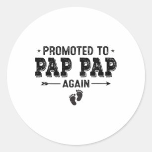 Sticker Rond Promu Pour Pap Pap Encore Grand-Parents Byby