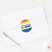 Sticker rond Pronouns (Arc-en-ciel) (Enveloppe)