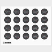 Sticker Rond Pronouns Me Demandez (Feuille)