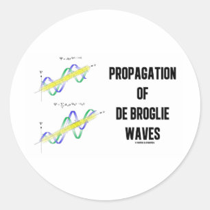 Sticker Rond Propagation Des Vagues De Broglie (Physique)