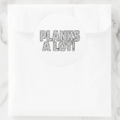 Sticker Rond Propose Un Devis D'Exercice De Forme De Base Beauc (Sac)