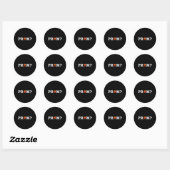 Sticker Rond Proposition de bal de promo de baseball (Feuille)