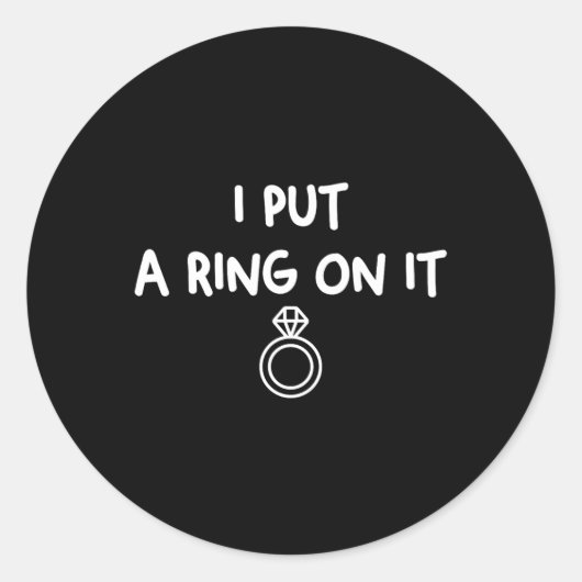 Sticker Rond Proposition de fiançailles petit ami à fiancé futu (Devant)