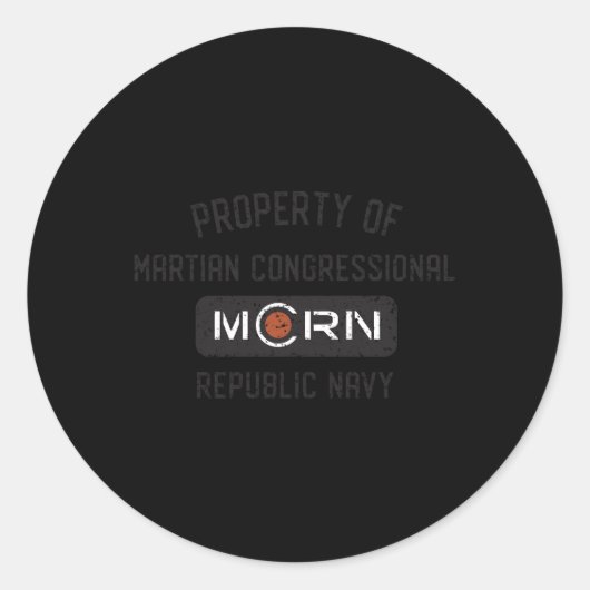 Sticker Rond Propriété Agrandie De Mcrn (Devant)