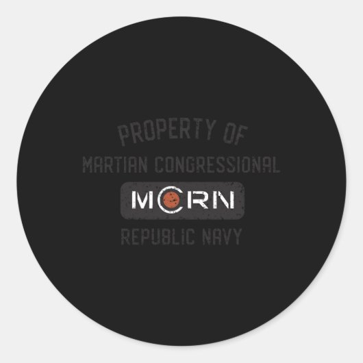 Sticker Rond Propriété Agrandie De Mcrn (Devant)