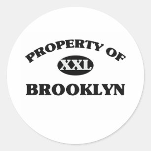 Sticker Rond Propriété de BROOKLYN