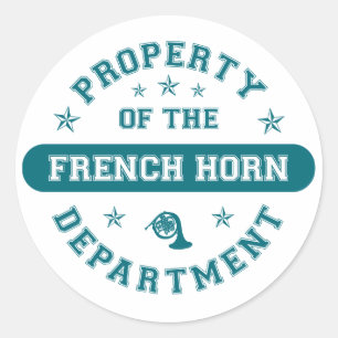 Sticker Rond Propriété du département de la Corne française
