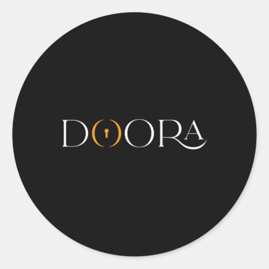 Sticker Rond Propriétés Doora (Devant)