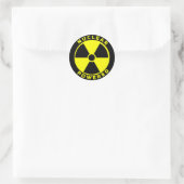 Sticker Rond Propulsé par énergie nucléaire (Sac)
