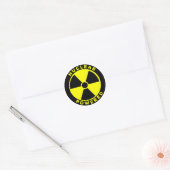 Sticker Rond Propulsé par énergie nucléaire (Enveloppe)