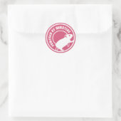 Sticker Rond Propulsé par Hamsters (Sac)