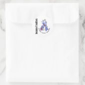 Sticker Rond PROSTAT CANCER Fleur Ruban 3 (Sac)
