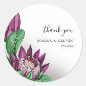 Sticker Rond Protea King Protea (Devant)