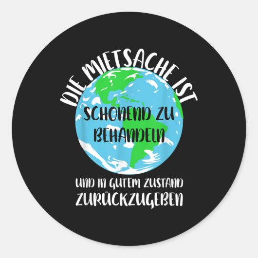 Sticker Rond Protection De La Nature, Climatisation Chauffage,  (Devant)