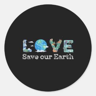 Sticker Rond Protection de l'environnement du climat