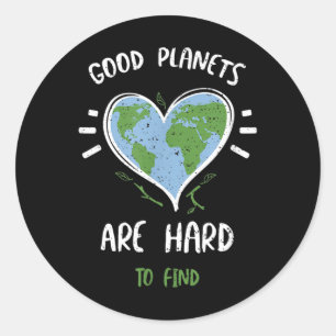 Sticker Rond Protection de l'environnement_ Les Bonnes Planètes