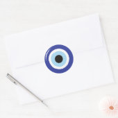 Sticker Rond Protection des yeux bleus (Enveloppe)