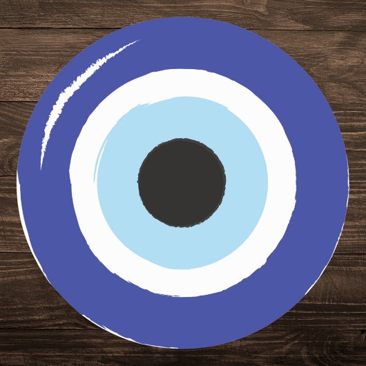 Sticker Rond Protection des yeux bleus