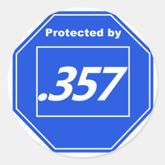 Sticker Rond Protégé par 357