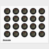 Sticker Rond Protéger les parcs nationaux Mothman Cryptide Weir (Feuille)