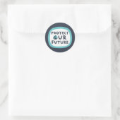 Sticker Rond Protéger notre avenir (Sac)