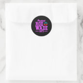 Sticker Rond protéger roe v wade 6 (Sac)