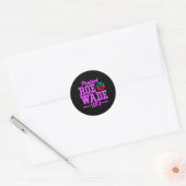Sticker Rond protéger roe v wade 6 (Enveloppe)