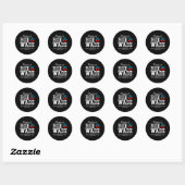 Sticker Rond protéger roe v wade 8 (Feuille)
