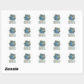 Sticker Rond Protégez ce que vous aimez" Conception De l'enviro (Feuille)
