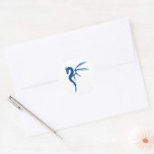 Sticker Rond Prothero le dragon bleu (Enveloppe)