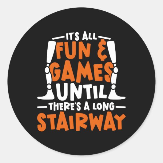 Sticker Rond Prothèse de la jambe (Devant)