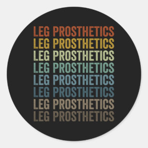 Sticker Rond Prothèses de jambe Ampu Amputation