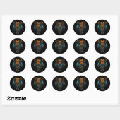 Sticker Rond Protocole Venin (Feuille)