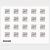 Sticker Rond Proud army dad (Feuille)