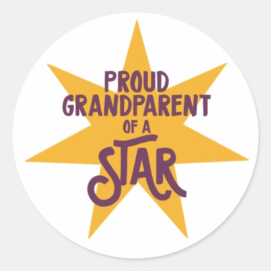 Sticker Rond Proud Grandparent (Devant)