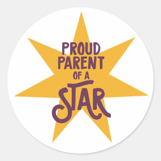 Sticker Rond Proud Parent (Devant)